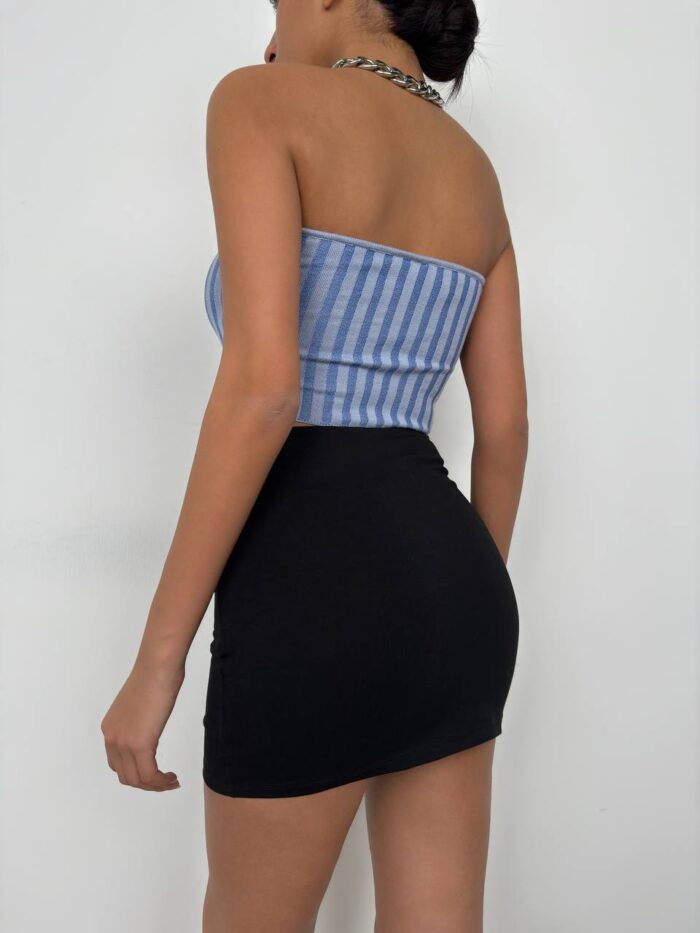 Strapless Ribbed Crop - Producer: Black Fashion - Wholesale Women Clothes - TheBS Women