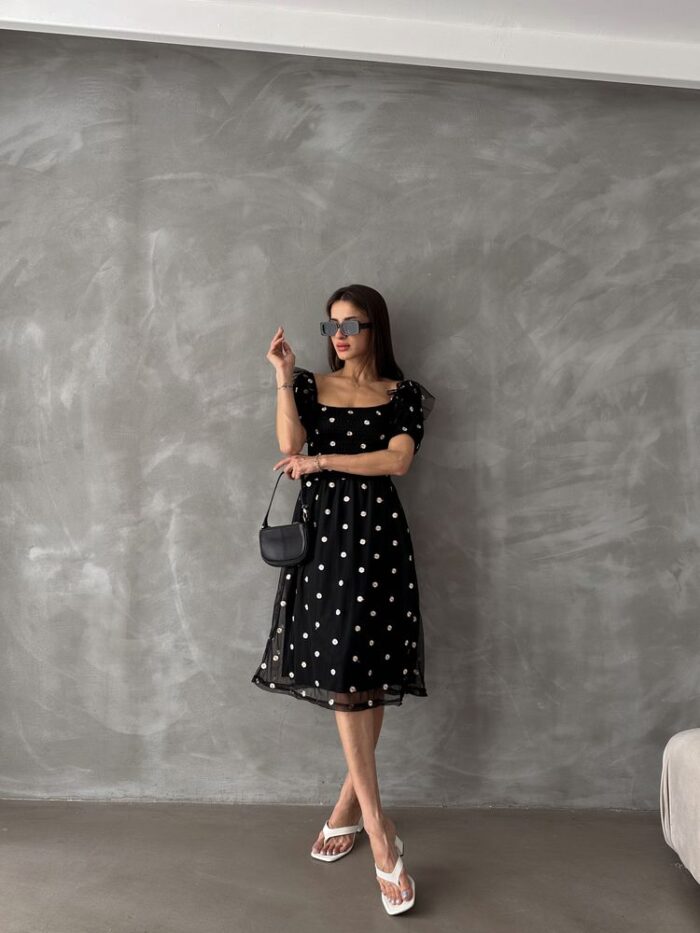 Boat Neck Chest Gimp Dress - Producer: Topshow - Wholesale Women Clothes - TheBS Women