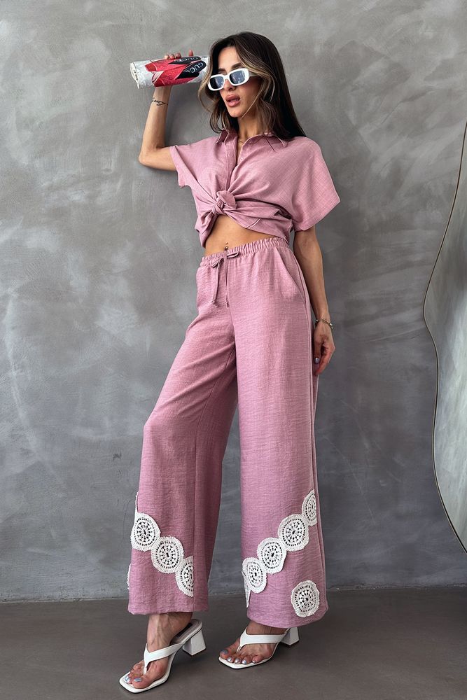 Powder Laced Trousers - Producer: Topshow - Wholesale Women Clothes - TheBS Women