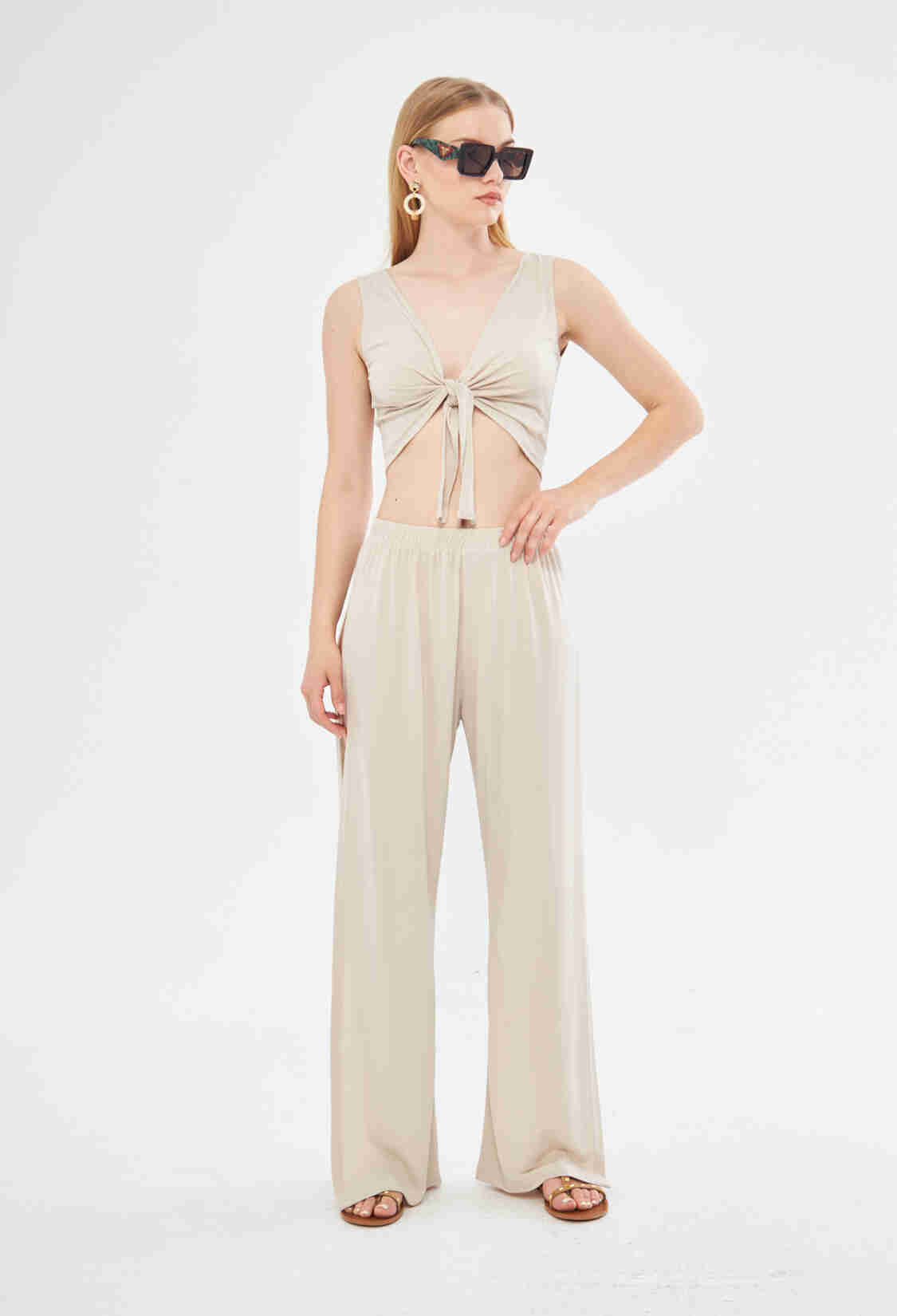Joi Beach Exclusive Slit Wide Leg Trouser In - Brand: Evable - Women & Kids, Baby Clothes Wholesale - TheBS Women