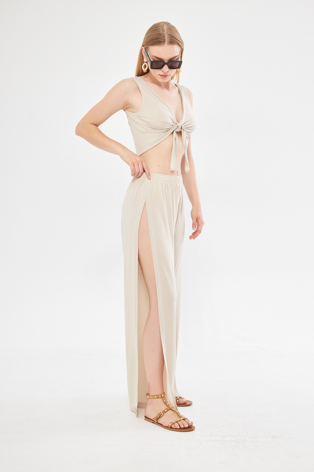 Joi Beach Exclusive Tie Up Beach Top In – Brand: Evable – Women & Kids, Baby Clothes Wholesale – TheBS Women