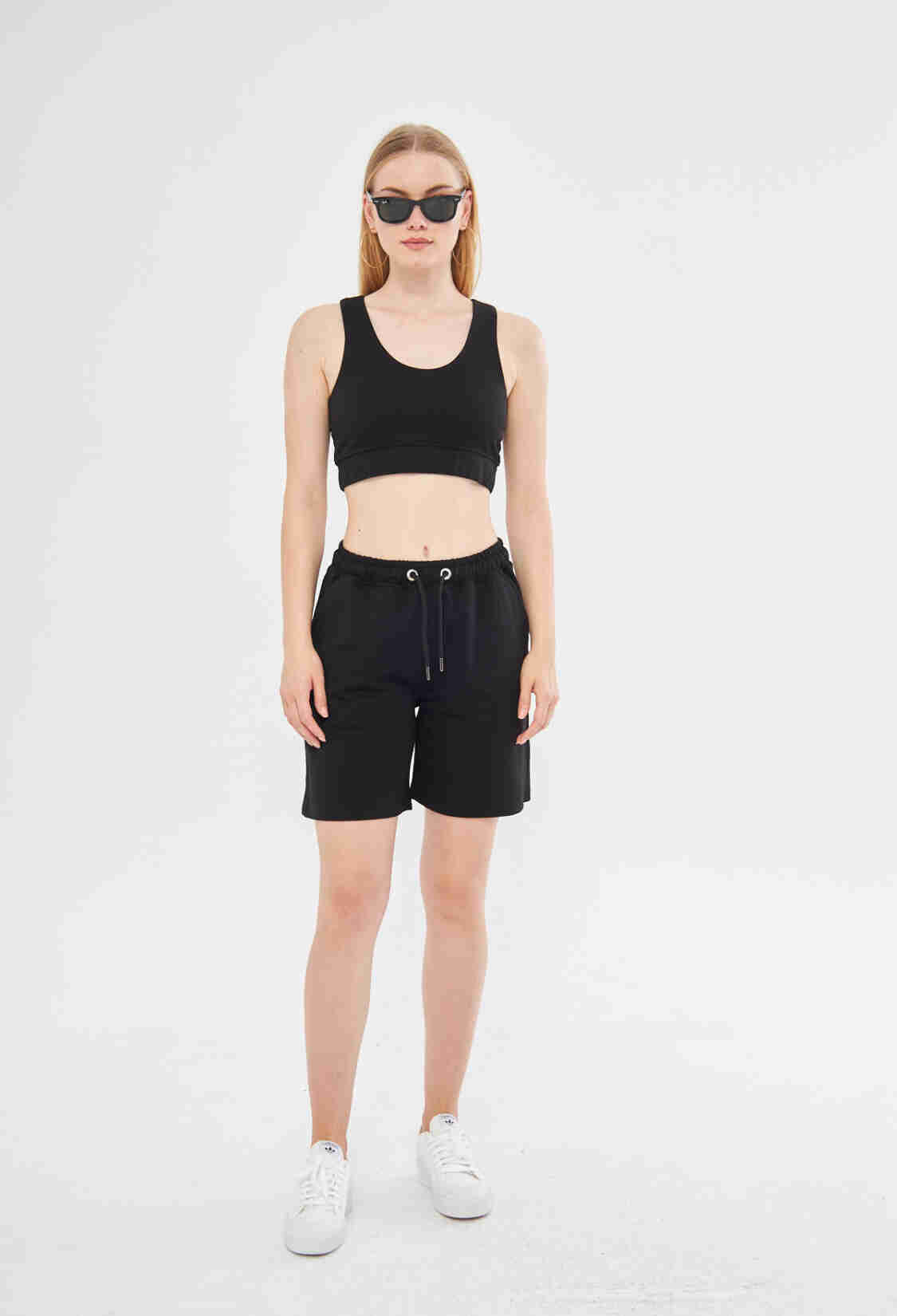 Bels Oversized Rope Belted High Waist Shorts In - Brand: Evable - Women & Kids, Baby Clothes Wholesale - TheBS Women