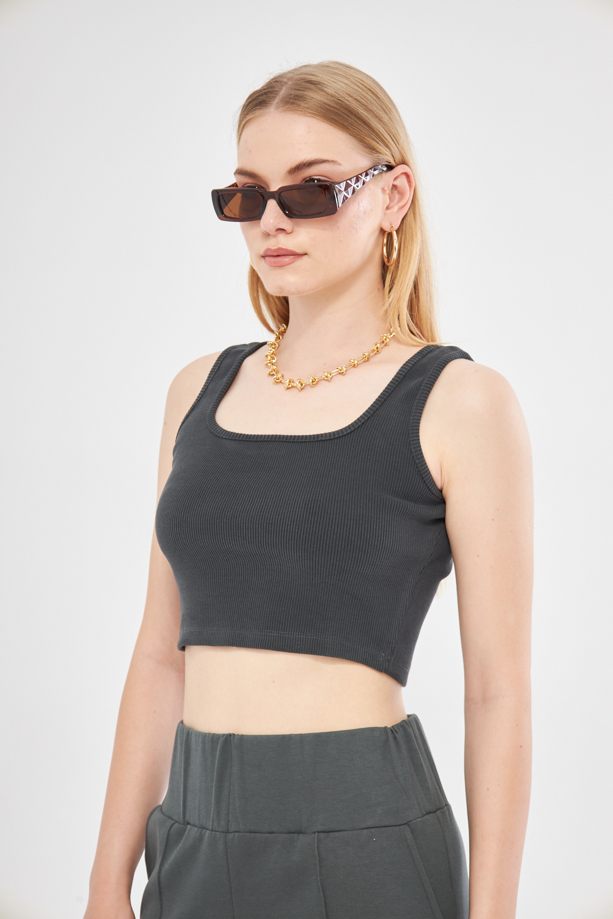 Nena Strappy Cotton Crop Top In - Brand: Evable - Women & Kids, Baby Clothes Wholesale - TheBS Women