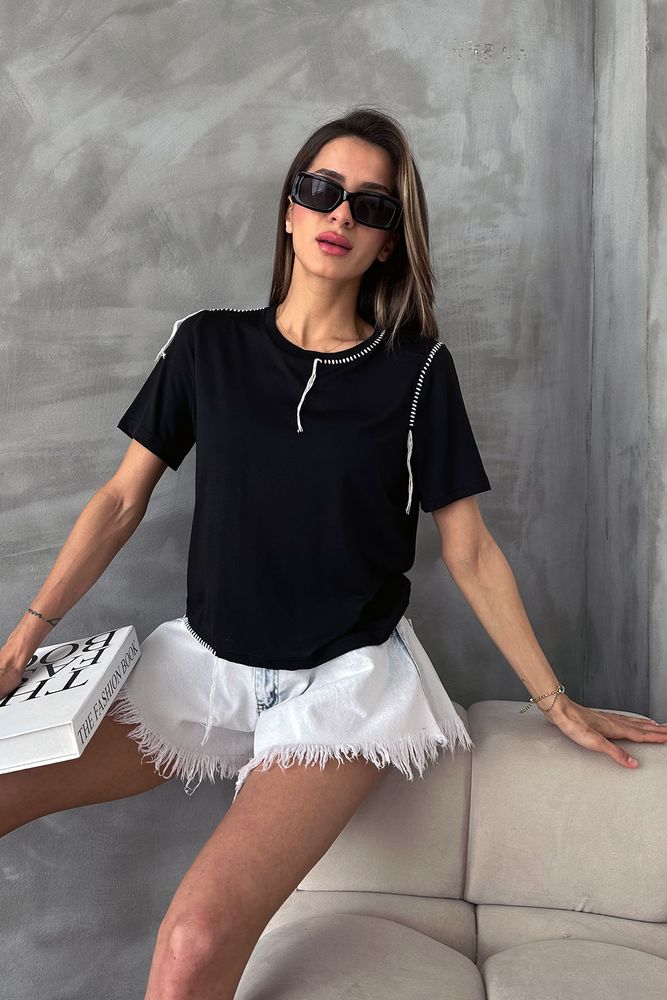 D 2629 Shepherd Stitched T-Shirt - Producer: Topshow - Wholesale Women Clothes - TheBS Women