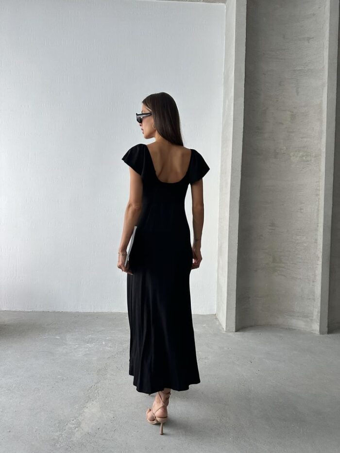 D 2715 Plain Viscose Dress - Producer: Topshow - Wholesale Women Clothes - TheBS Women