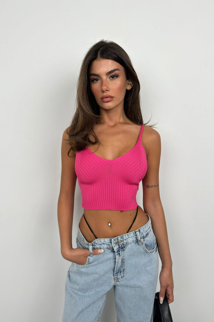 V-Neck Crop Blouse - Producer: Black Fashion - Wholesale Women Clothes - TheBS Women