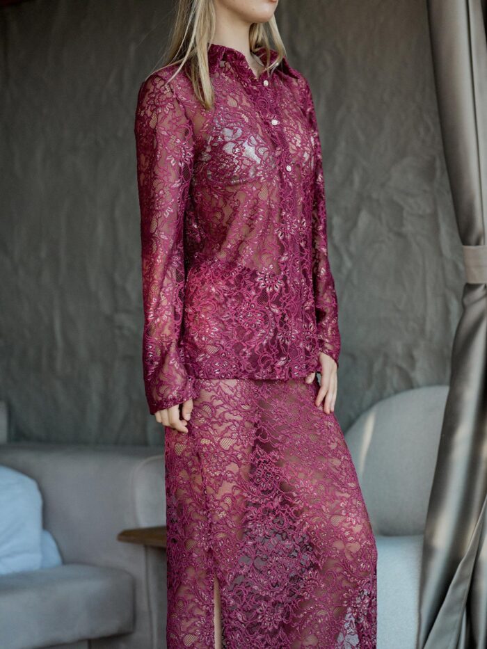 Gilded Lace Maxi Skirt - Producer: Juste - Wholesale Women Clothes - TheBS Women
