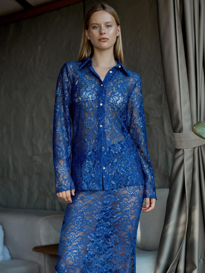 Gilded Lace Shirt Saks - Producer: Juste - Wholesale Women Clothes - TheBS Women