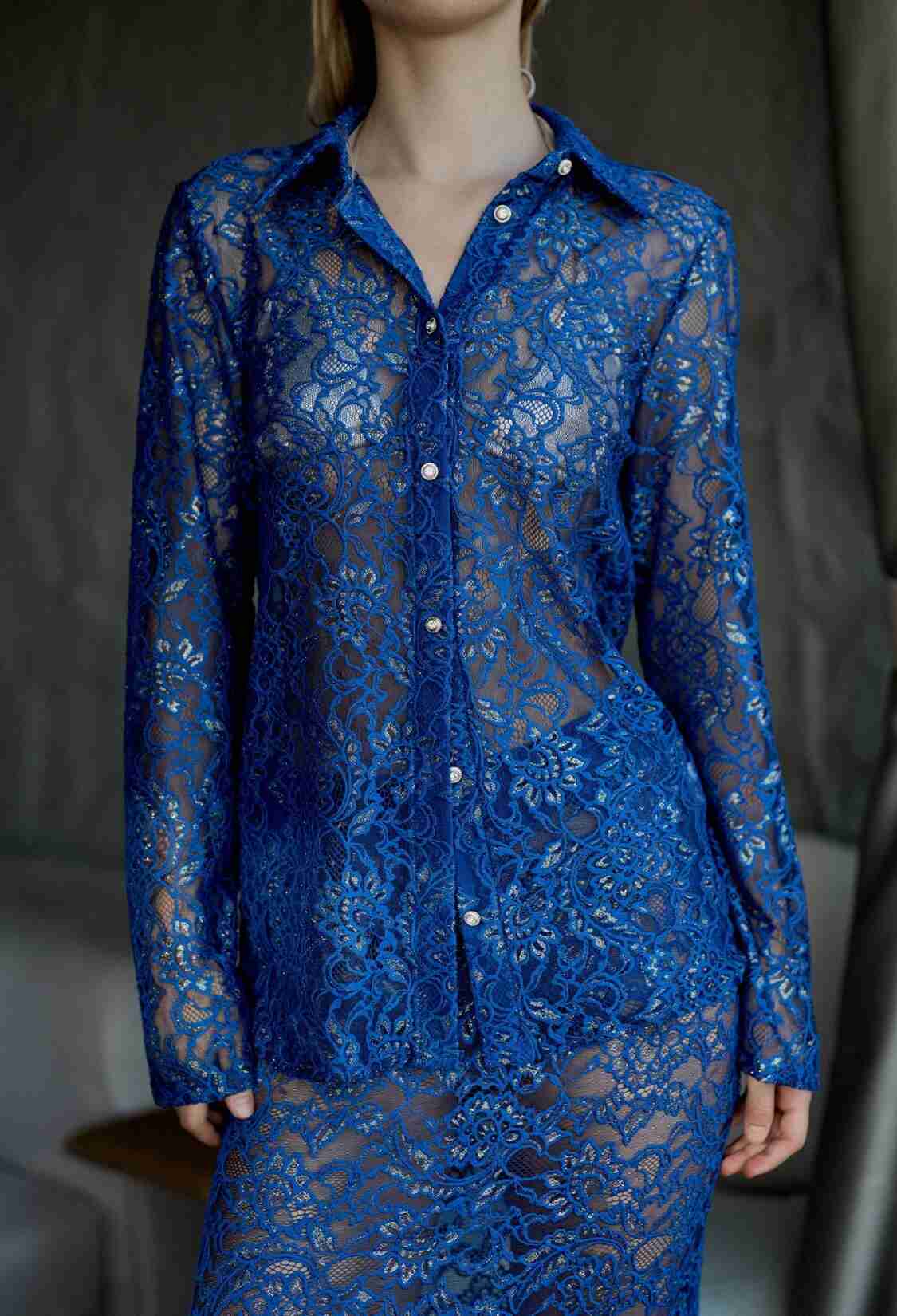 Gilded Lace Shirt Saks - Brand: Juste - Women & Kids, Baby Clothes Wholesale - TheBS Women