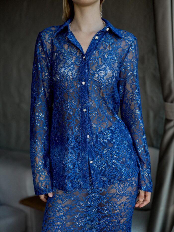 Gilded Lace Shirt Saks - Producer: Juste - Wholesale Women Clothes - TheBS Women