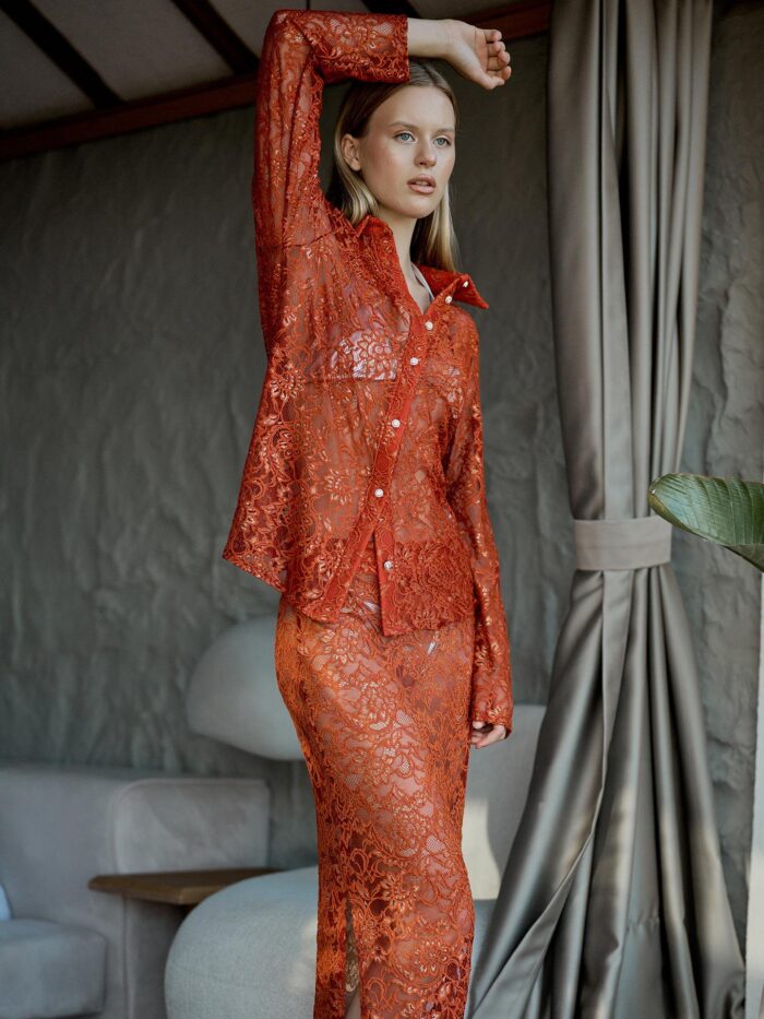 Gilded Lace Shirt - Producer: Juste - Wholesale Women Clothes - TheBS Women