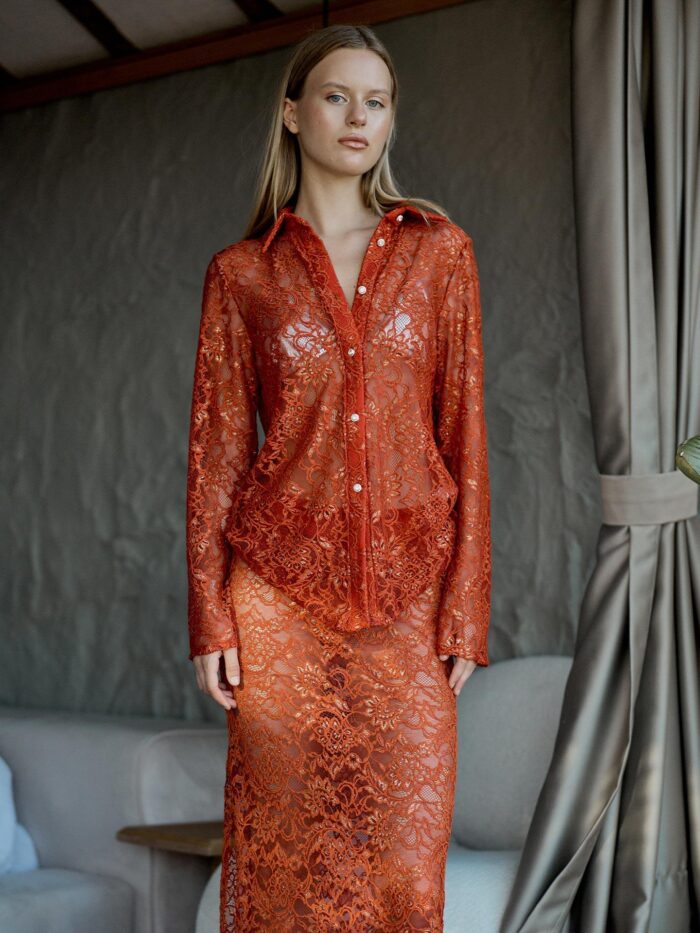 Gilded Lace Shirt - Producer: Juste - Wholesale Women Clothes - TheBS Women