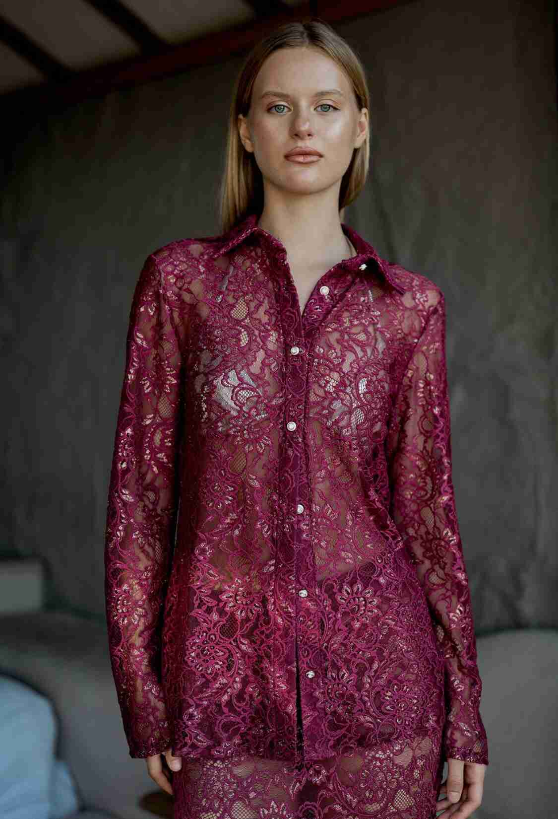 Gilded LaceShirt - Brand: Juste - Women & Kids, Baby Clothes Wholesale - TheBS Women