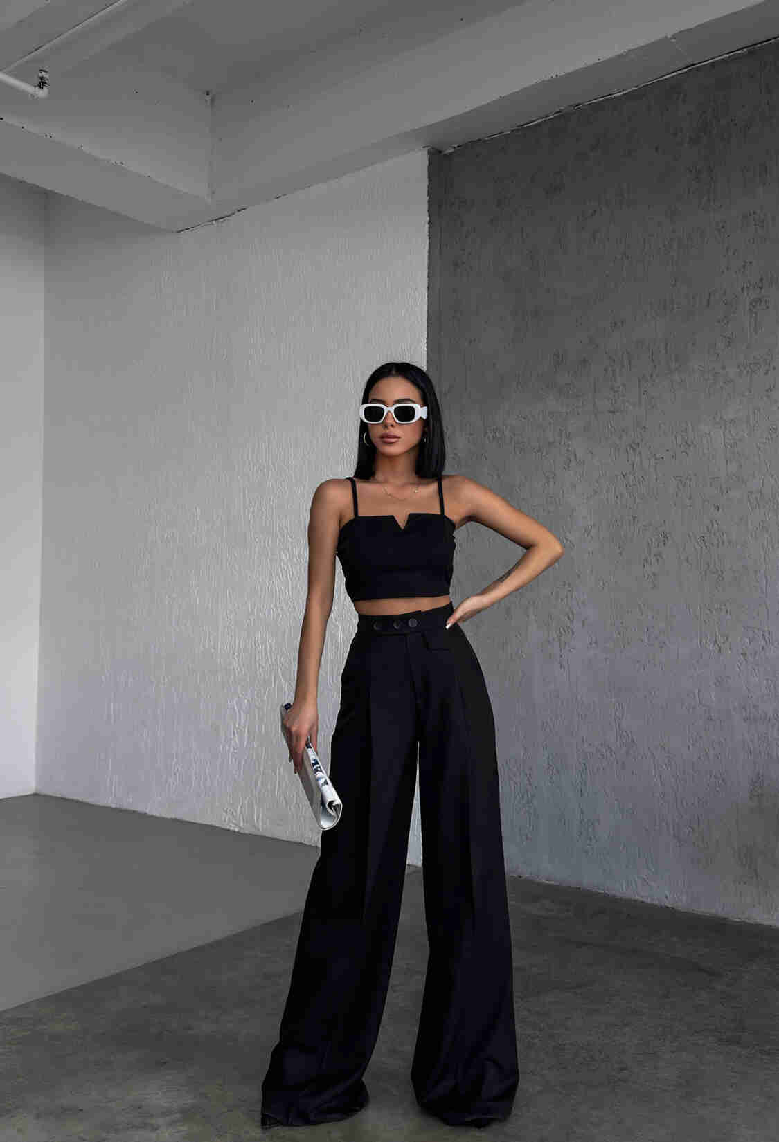 Three Button Detailed Trousers - Brand: Ouz Fashion - Women & Kids, Baby Clothes Wholesale - TheBS Women