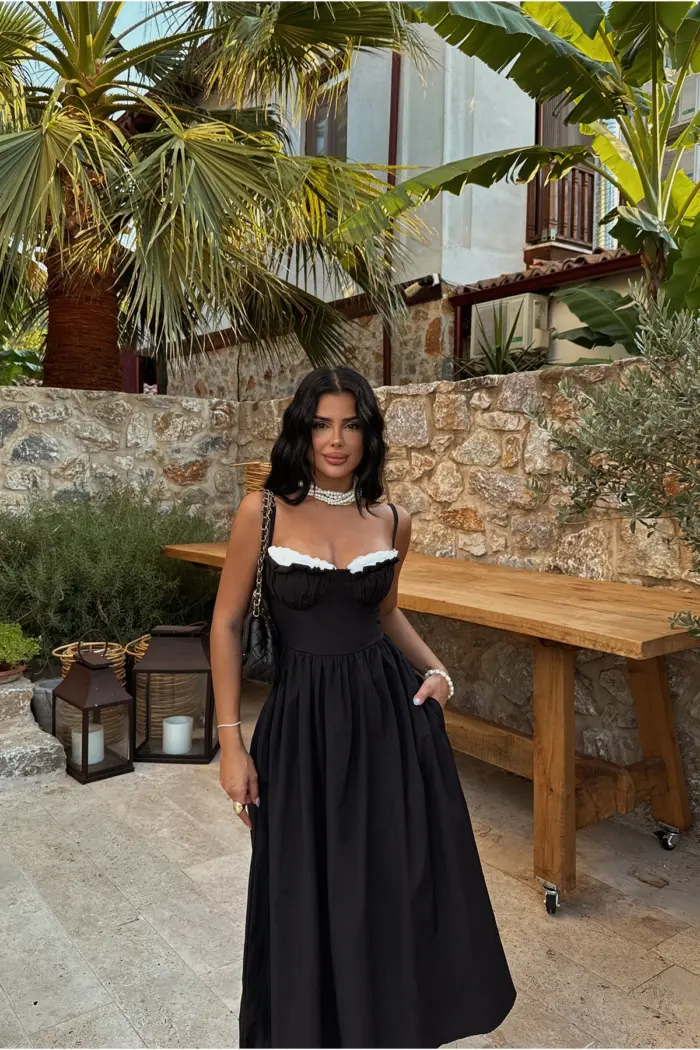 Black Strap Dress - Producer: EYYO ATELIER - Wholesale Women Clothes - TheBS Women