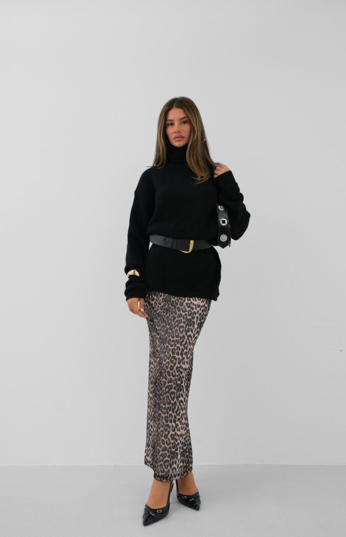 Oversize Turtleneck Knit Tunic - Producer: Black Fashion - Wholesale Women Clothes - TheBS Women