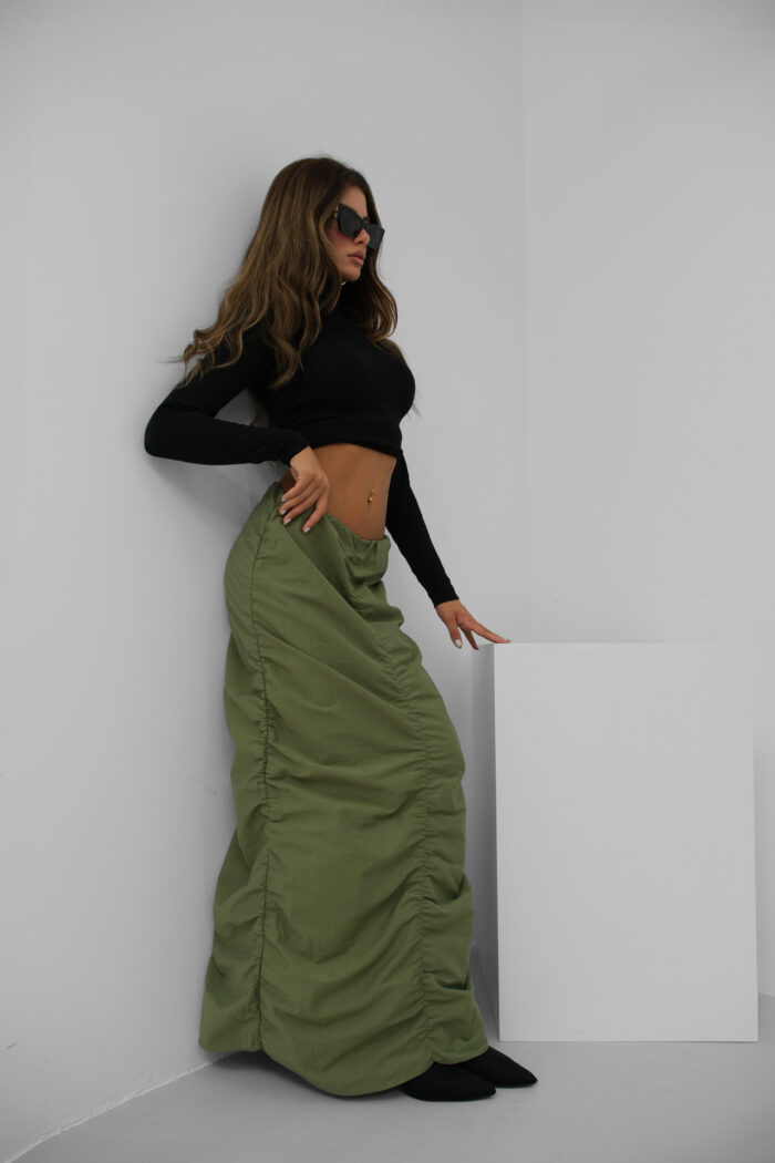 Ruffle Detail Maxi Skirt - Producer: Black Fashion - Wholesale Women Clothes - TheBS Women