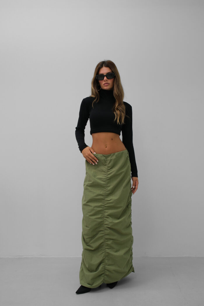 Ruffle Detail Maxi Skirt - Producer: Black Fashion - Wholesale Women Clothes - TheBS Women
