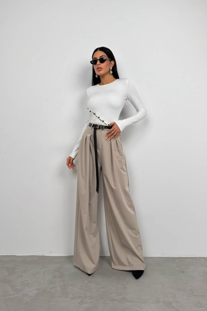 Asymmetric Button Detail Blouse - Producer: Black Fashion - Wholesale Women Clothes - TheBS Women