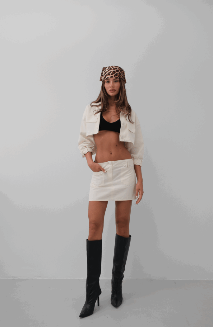 Button Detail Crop Jacket - Producer: Black Fashion - Wholesale Women Clothes - TheBS Women
