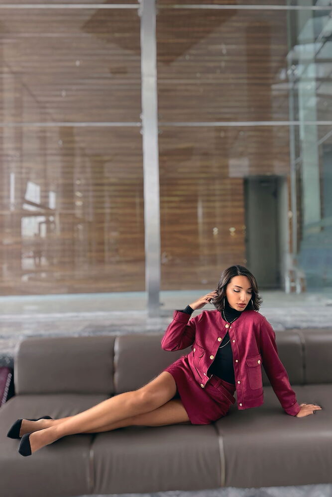 Suede Pocket Jacket - Producer: Topshow - Wholesale Women Clothes - TheBS Women