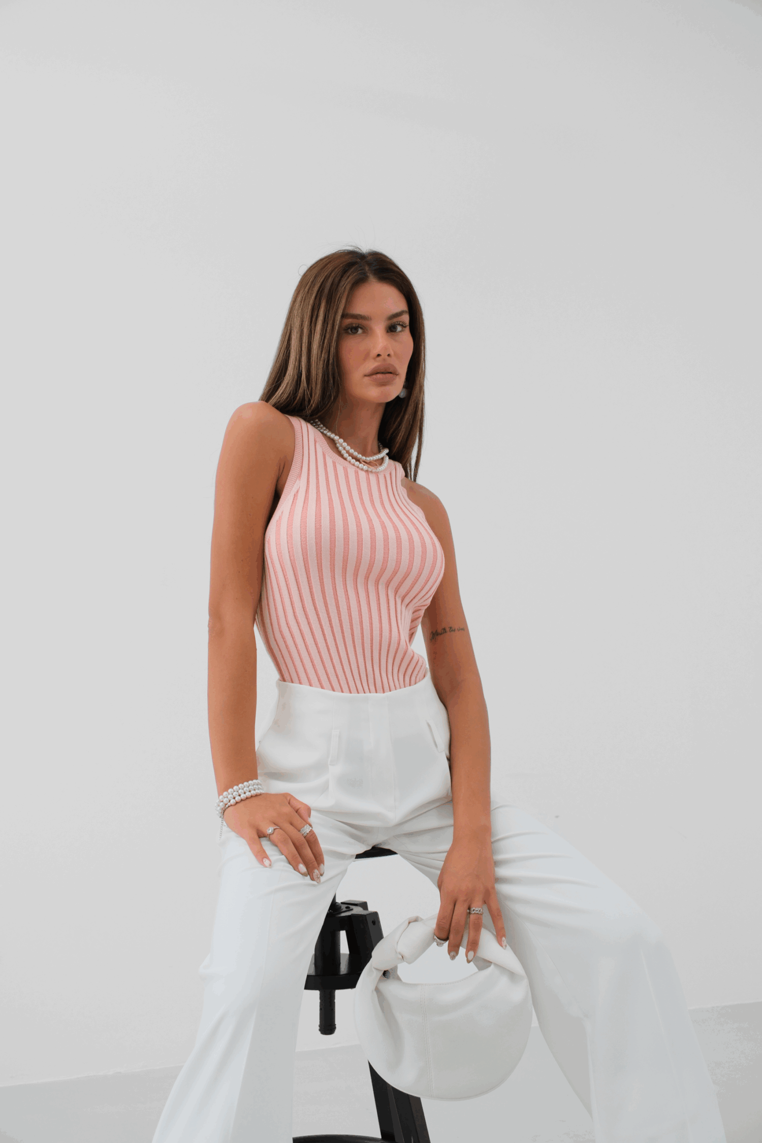 Ribbed Swim Neck Blouse - Producer: Black Fashion - Wholesale Women Clothes - TheBS Women