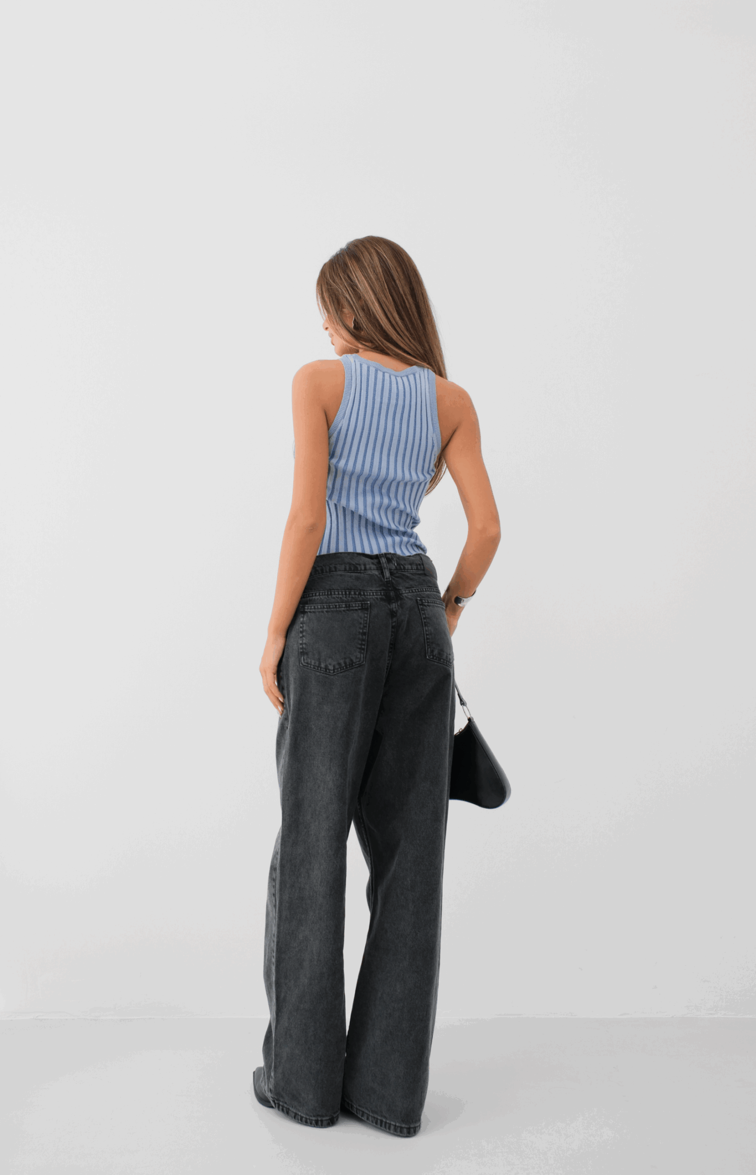 Ribbed Swim Neck Blouse - Producer: Black Fashion - Wholesale Women Clothes - TheBS Women