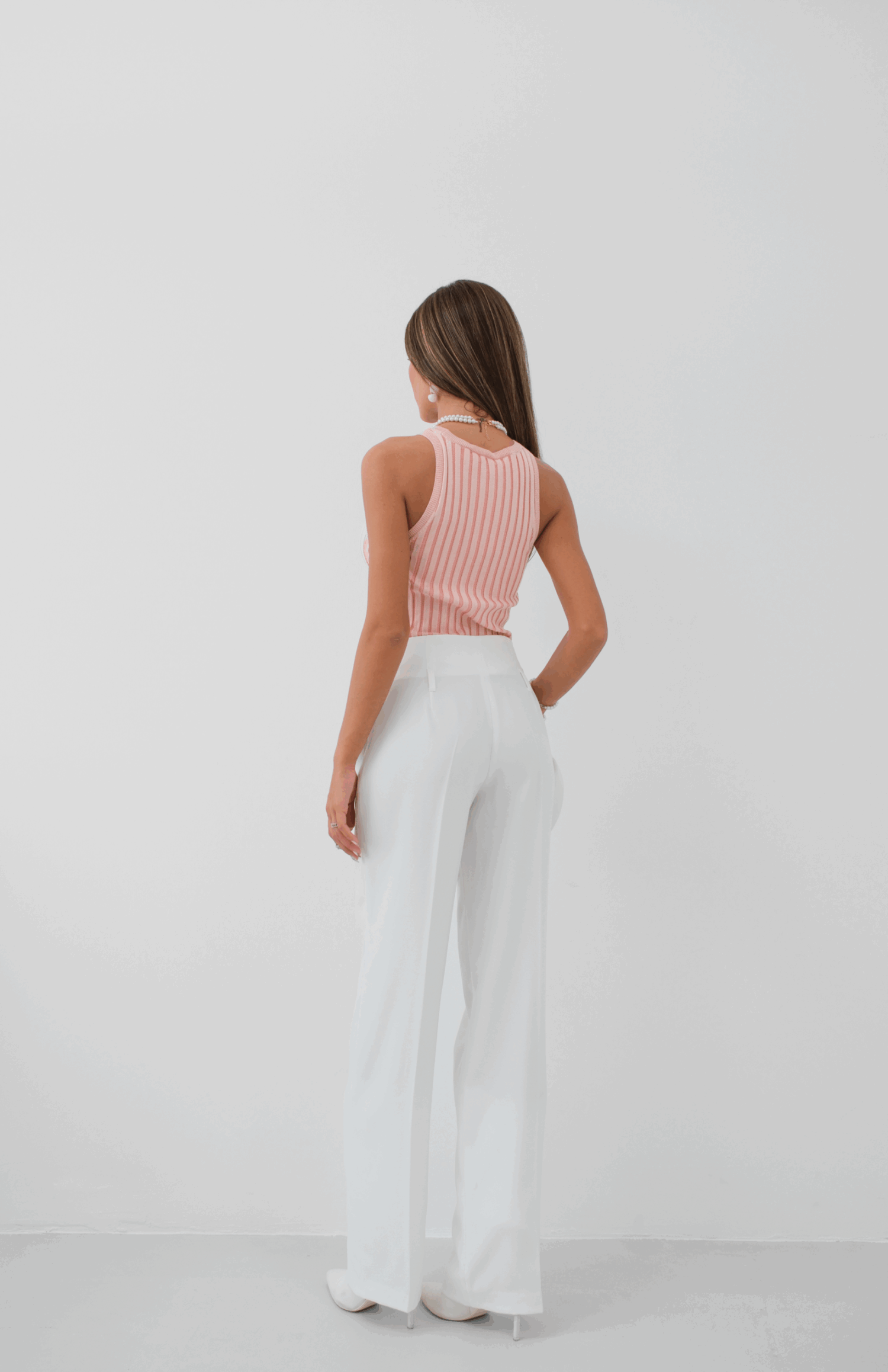 Ribbed Swim Neck Blouse - Producer: Black Fashion - Wholesale Women Clothes - TheBS Women