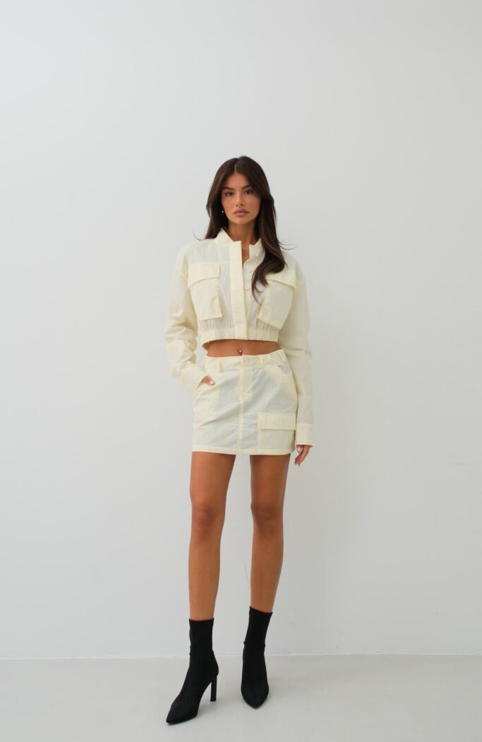 Pocket Detail Parachute Skirt - Producer: Black Fashion - Wholesale Women Clothes - TheBS Women