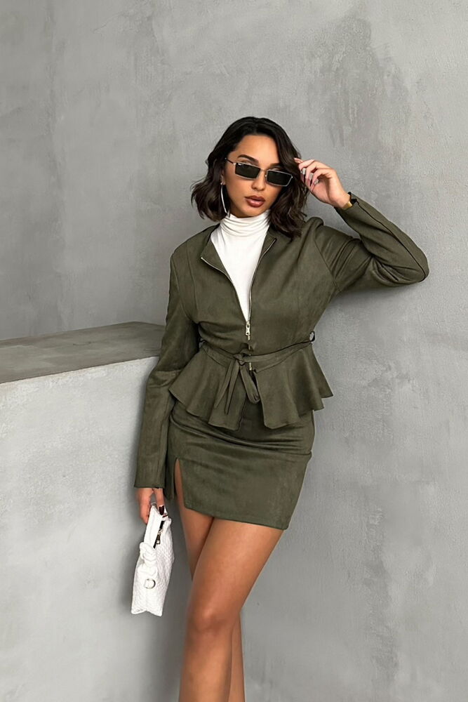 Suede Zippered Blouse - Producer: Topshow - Wholesale Women Clothes - TheBS Women