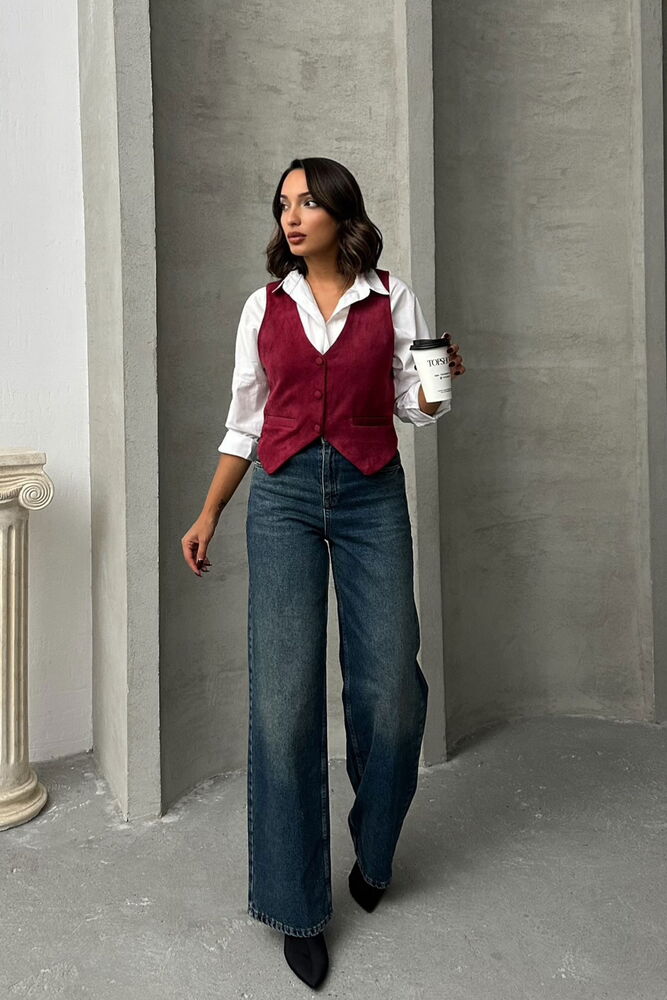 Suede Vest - Producer: Topshow - Wholesale Women Clothes - TheBS Women