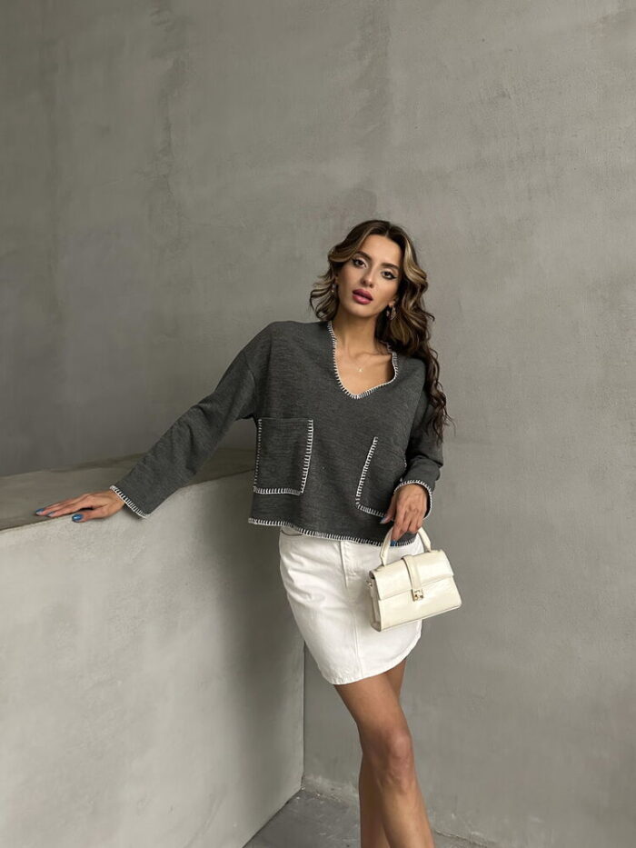 Shepherd Stitched Knitwear Wholesale Blouse - Producer: Topshow - Wholesale Women Clothes - TheBS Women