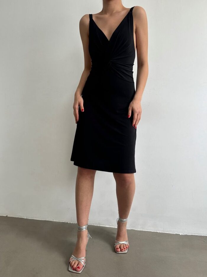 Strappy V-Neck Above Knee Dress - Producer: Topshow - Wholesale Women Clothes - TheBS Women