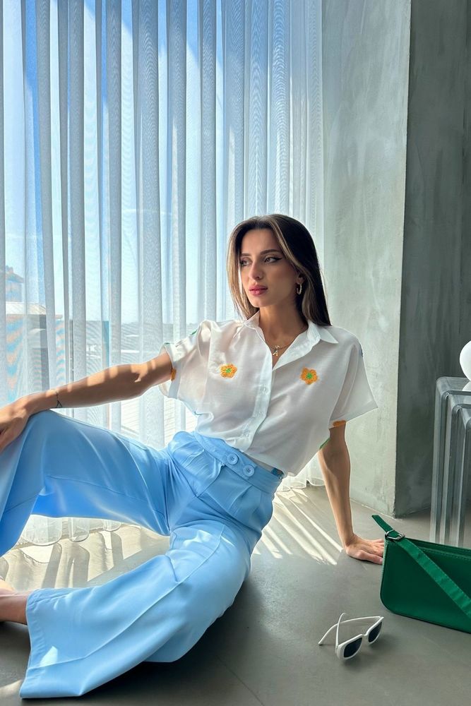 Embroidered Shirt - Producer: Topshow - Wholesale Women Clothes - TheBS Women