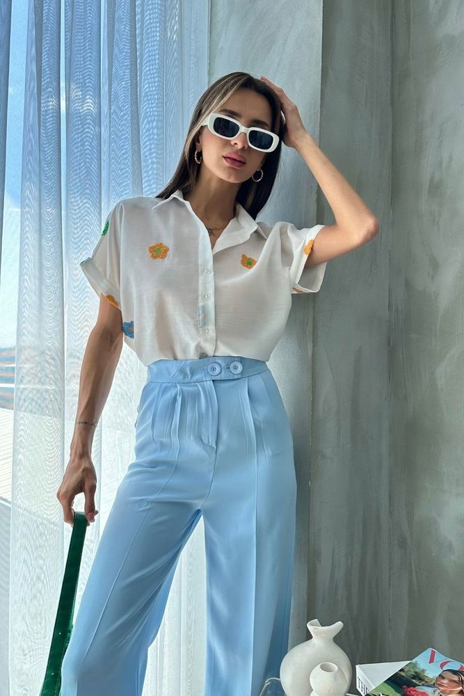 Embroidered Shirt - Producer: Topshow - Wholesale Women Clothes - TheBS Women