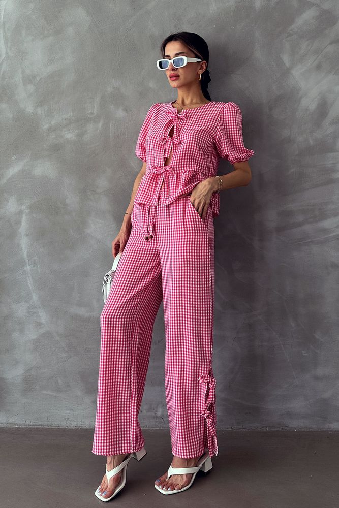 Gingham Trousers - Producer: Topshow - Wholesale Women Clothes - TheBS Women