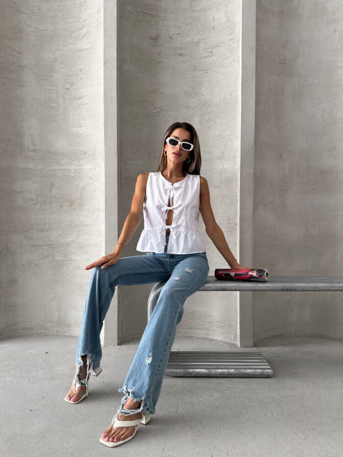 Front Tie Blouse - Producer: Topshow - Wholesale Women Clothes - TheBS Women