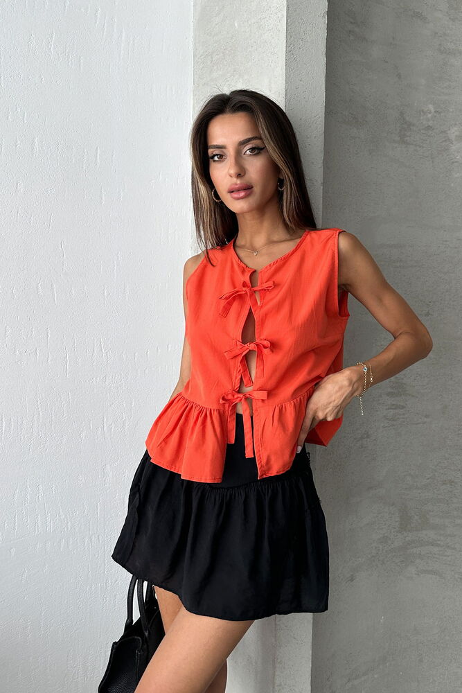 Front Tie Blouse - Producer: Topshow - Wholesale Women Clothes - TheBS Women