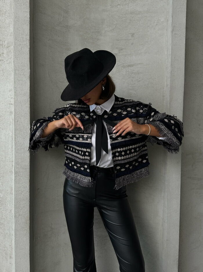 Embroidered Tie Cardigan - Producer: Topshow - Wholesale Women Clothes - TheBS Women