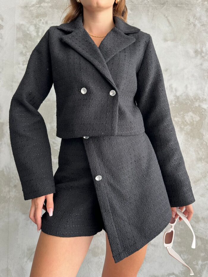 Tweed Fabric Two Piece Suit - Producer: My Jest Fashion - Wholesale Women Clothes - TheBS Women