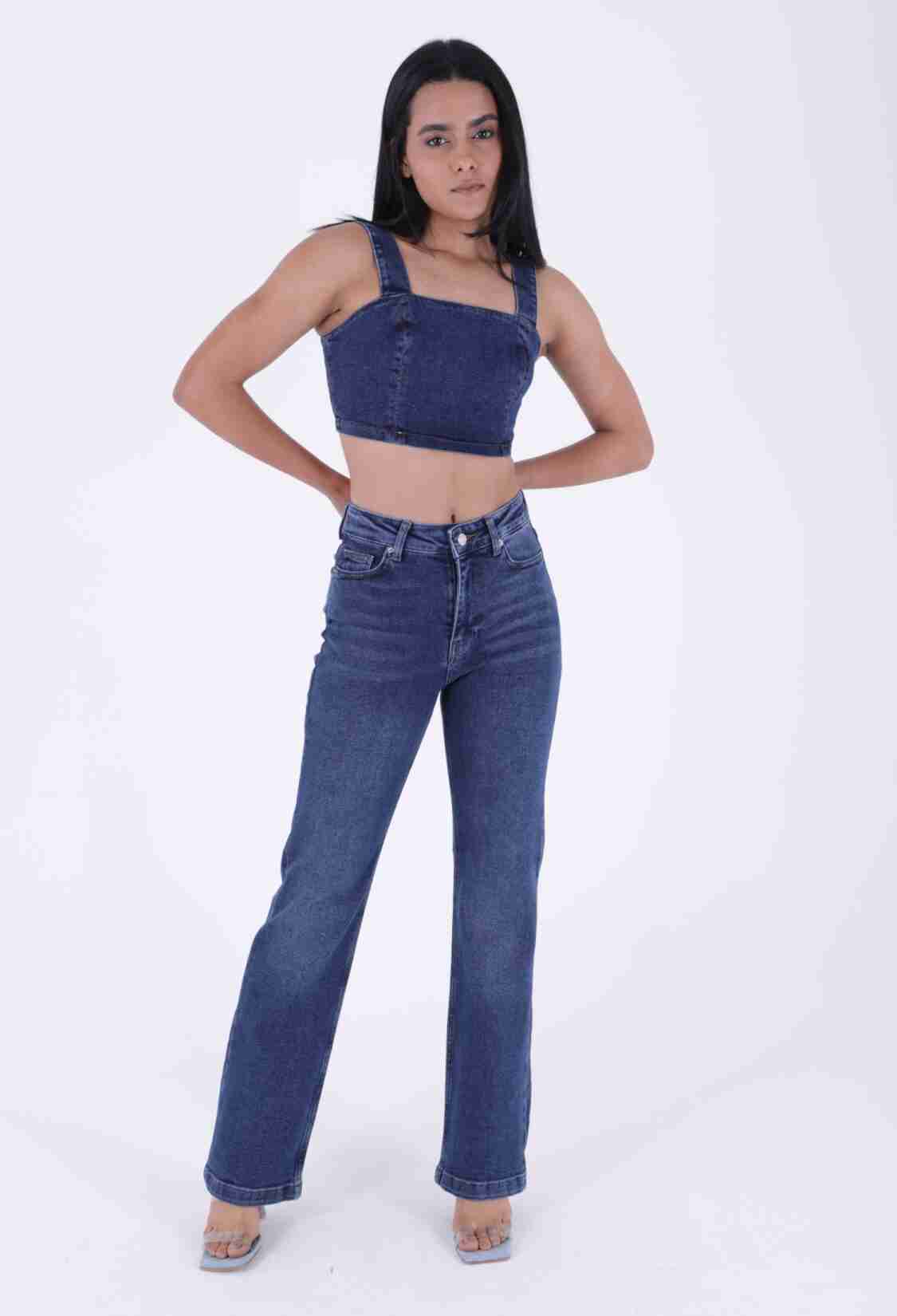 Stitched Wide Leg Relax Jeans - Brand: XLove - Women & Kids, Baby Clothes Wholesale - TheBS Women