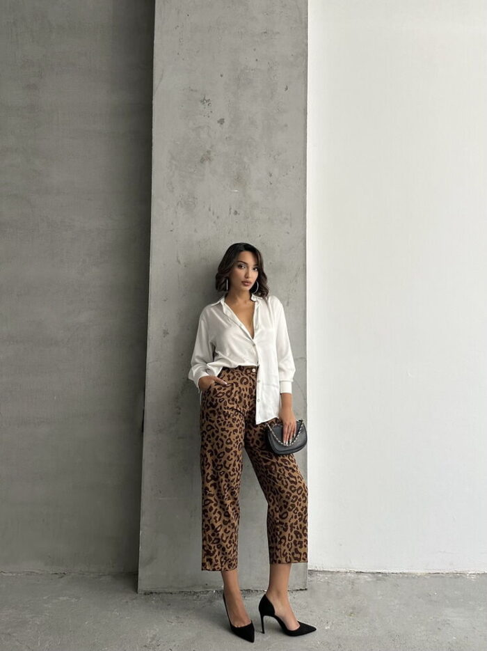 Leopard Print Trousers - Producer: Topshow - Wholesale Women Clothes - TheBS Women