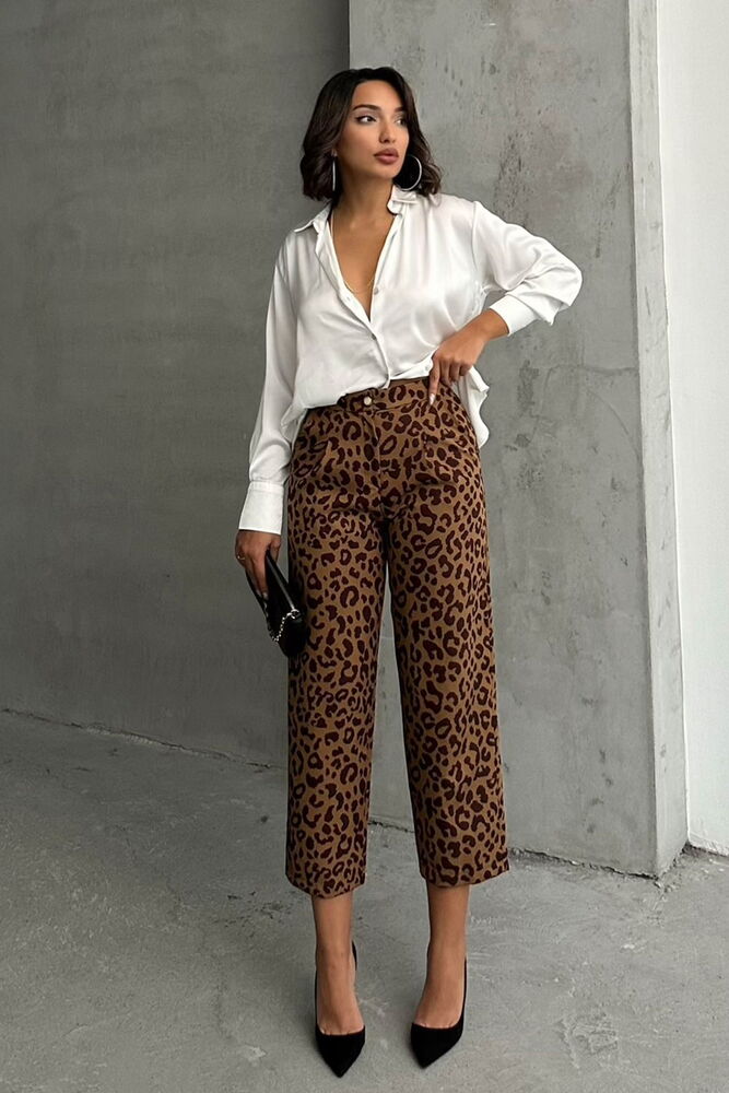 Leopard Print Trousers - Producer: Topshow - Wholesale Women Clothes - TheBS Women