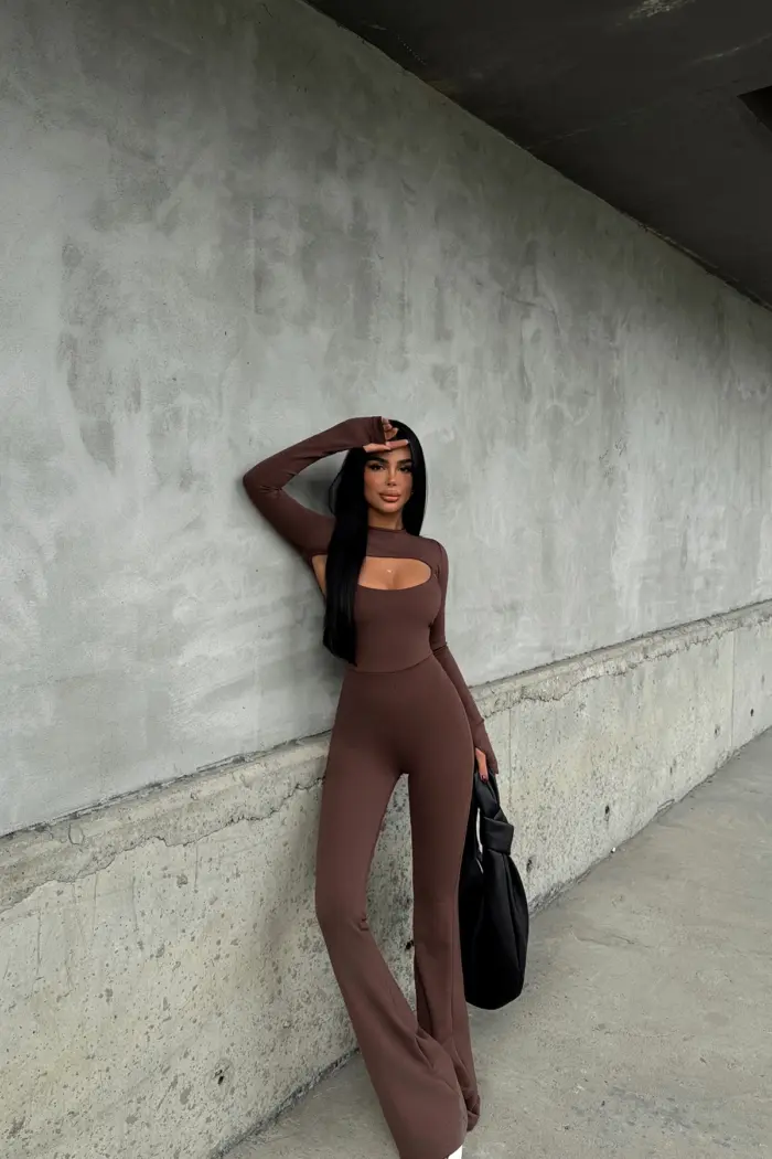 Window Detail Jumpsuit - Producer: EYYO ATELIER - Wholesale Women Clothes - TheBS Women