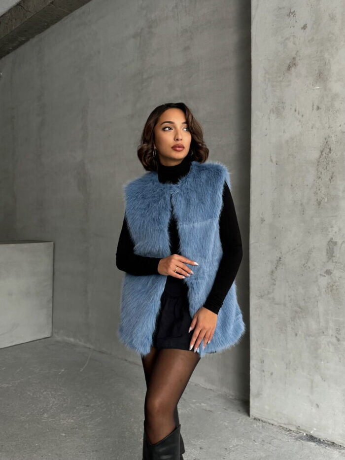 Feathered Wholesale Vest - Producer: Topshow - Wholesale Women Clothes - TheBS Women