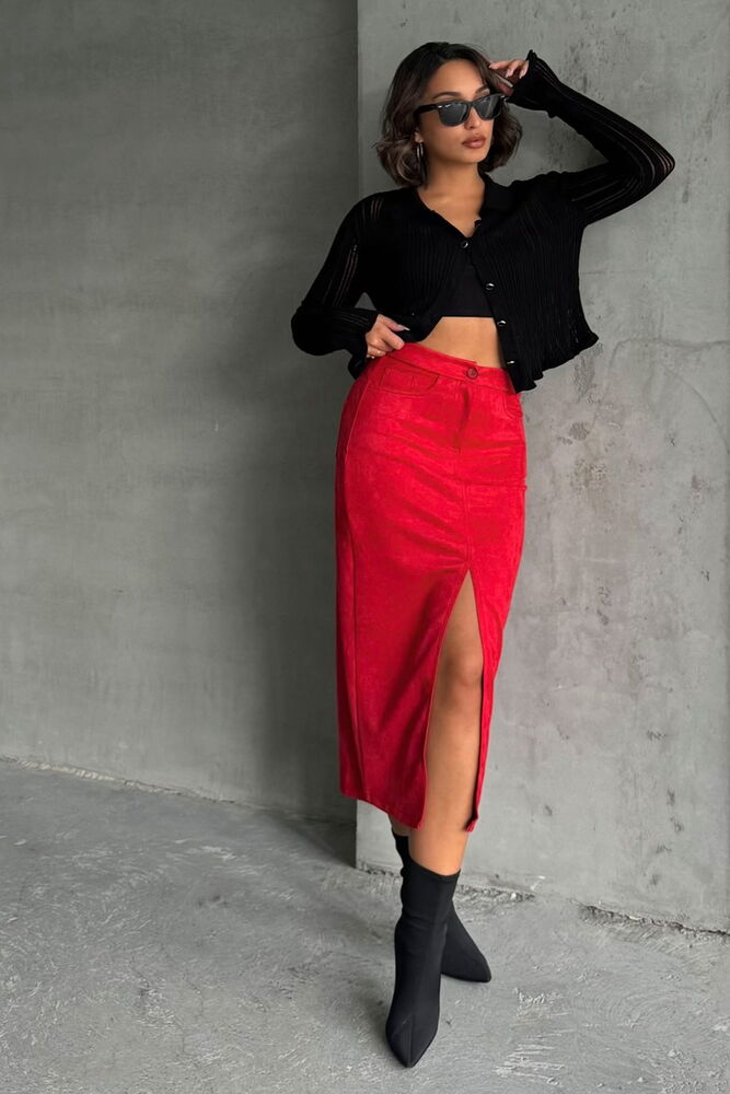 Suede Skirt - Producer: Topshow - Wholesale Women Clothes - TheBS Women