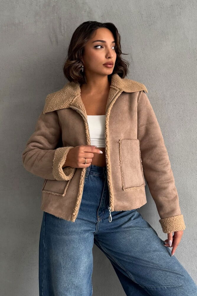 F1856 Suede Plush Coat - Producer: Topshow - Wholesale Women Clothes - TheBS Women