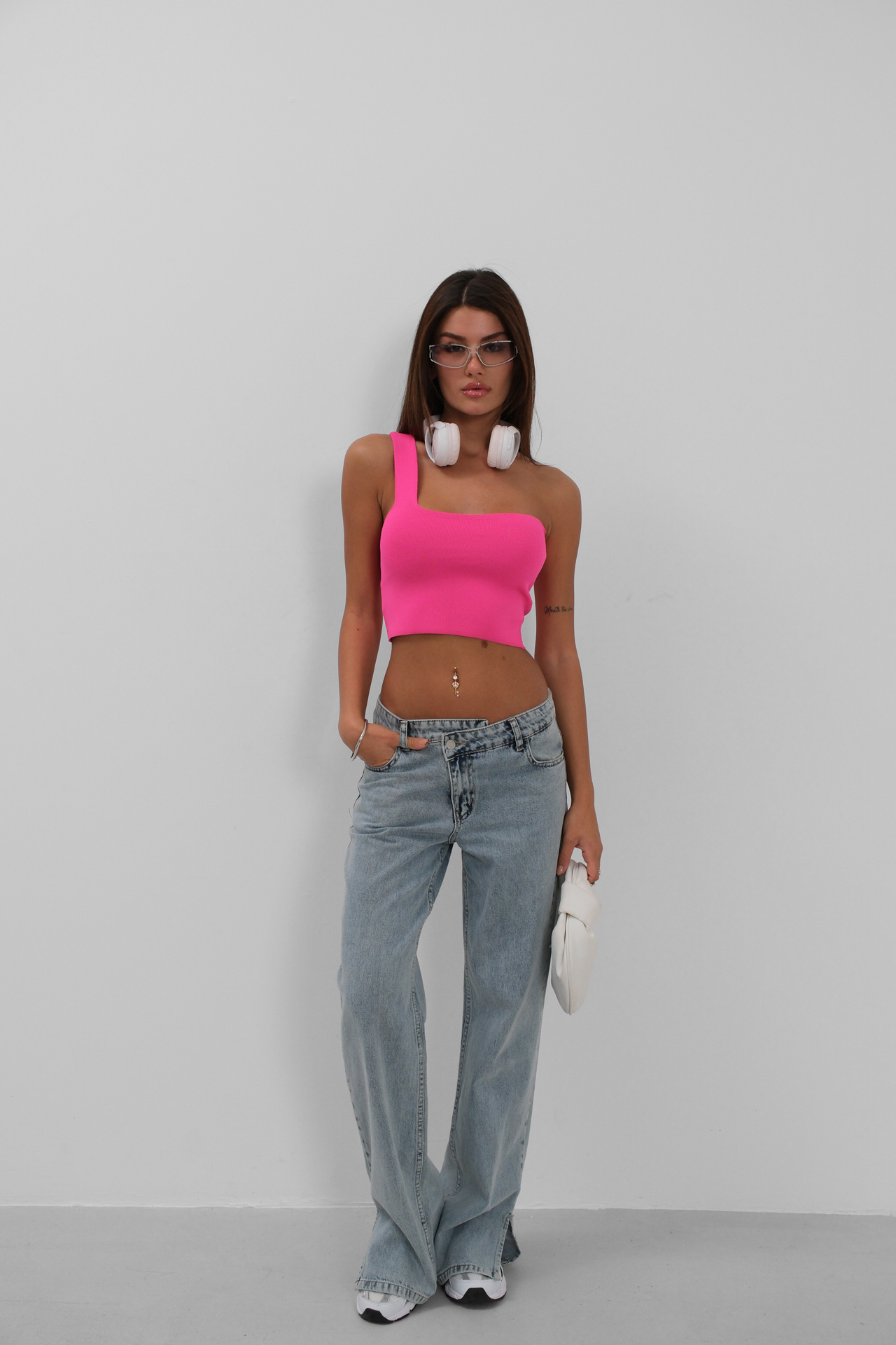 One Shoulder Crop Blouse - Producer: Black Fashion - Wholesale Women Clothes - TheBS Women