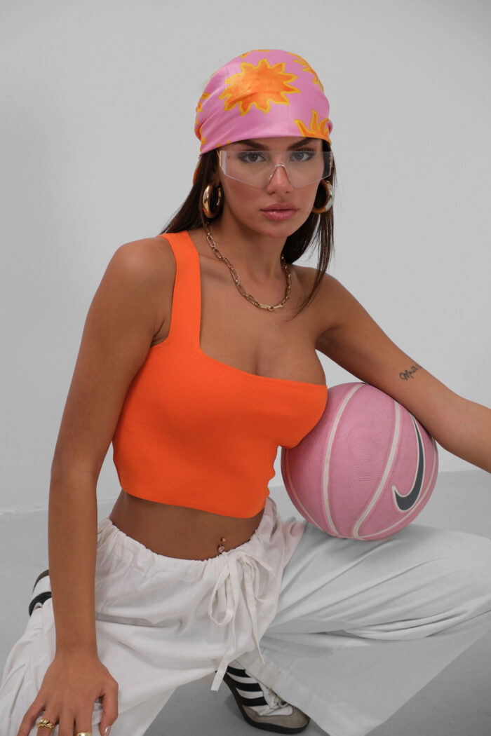 One Shoulder Crop Blouse - Producer: Black Fashion - Wholesale Women Clothes - TheBS Women