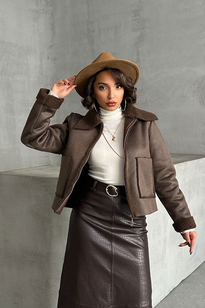 F1856 Suede Plush Coat - Producer: Topshow - Wholesale Women Clothes - TheBS Women
